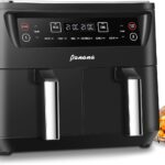 L&rsquo;Air Fryer 8L Dual Zone 6-en-1 de 2400W permet la cuisson, la déshydratation et plus.