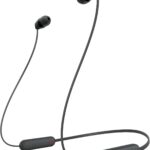 Sony WI-C100 : écouteurs sans fil Bluetooth avec 25 heures d’autonomie et microphone intégré.