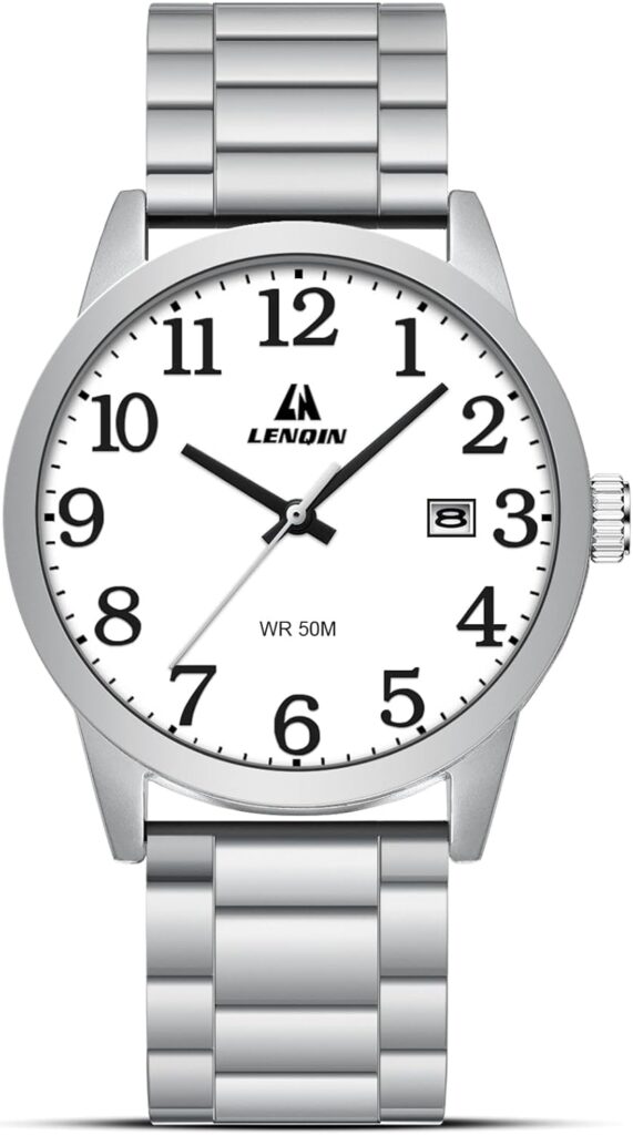 LN LENQIN Montre Militaire pour Hommes : Modèle Analogique Étanche avec Date et Bracelet en Nylon