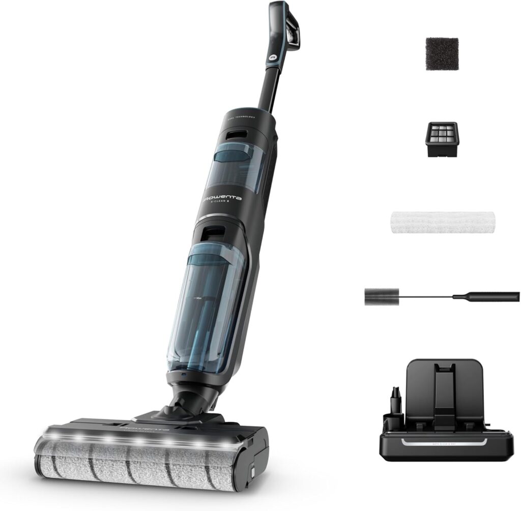 Rowenta X-Clean 5 : Aspirateur sans fil 2-en-1, autonomie de 50 minutes et système auto-nettoyant