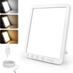 Lampes de luminothérapie : 15000 Lux, 3 températures et 5 niveaux de luminosité disponibles.