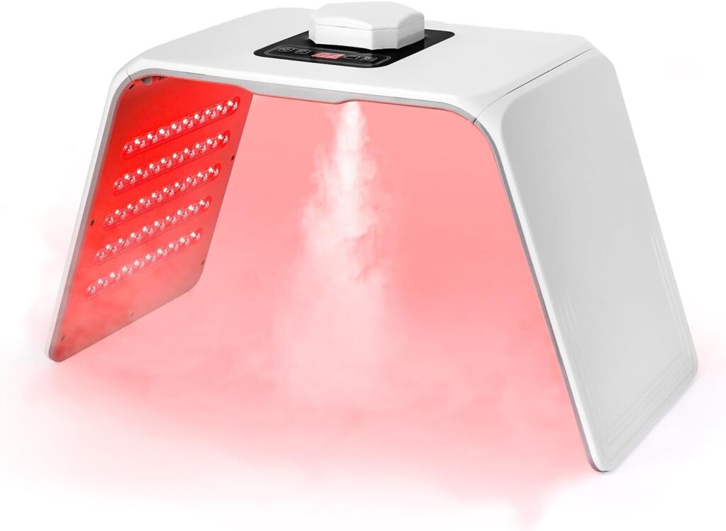 Utilisation croissante du masque LED 7 Colors Beauty pour thérapie par la lumière à domicile.