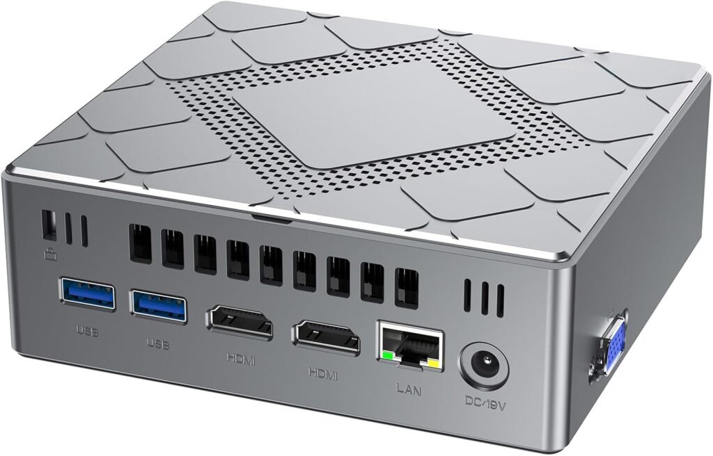 NiPoGi CK10 Mini PC équipé d’un Intel Core i5-12600H et 4K triple affichage disponible.