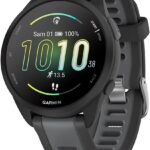 Garmin Forerunner 165 : nouvelle montre GPS avec écran AMOLED, 43 mm, noir/gris.