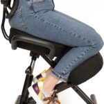 BLACK POINT O&rsquo;KNEEL : Chaise ergonomique en cuir écologique pour le travail et la maison
