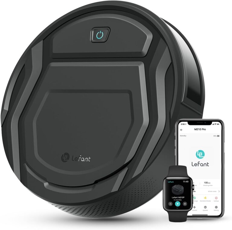 Lefant M210P : Aspirateur robot connecté avec 120 minutes d’autonomie et 6 modes de nettoyage