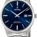 Festina présente la montre homme F20511 en acier inoxydable 316L, étanche 5 ATM, avec mouvement quartz.