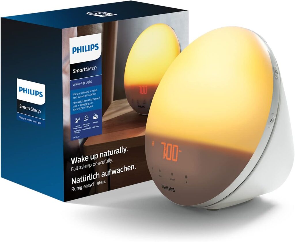 Philips présente un radio-réveil avec fonction veilleuse et port USB pour le modèle HF3531/01