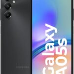 Samsung dévoile le Galaxy A05s 4GB+64GB en version internationale noire pour les utilisateurs.