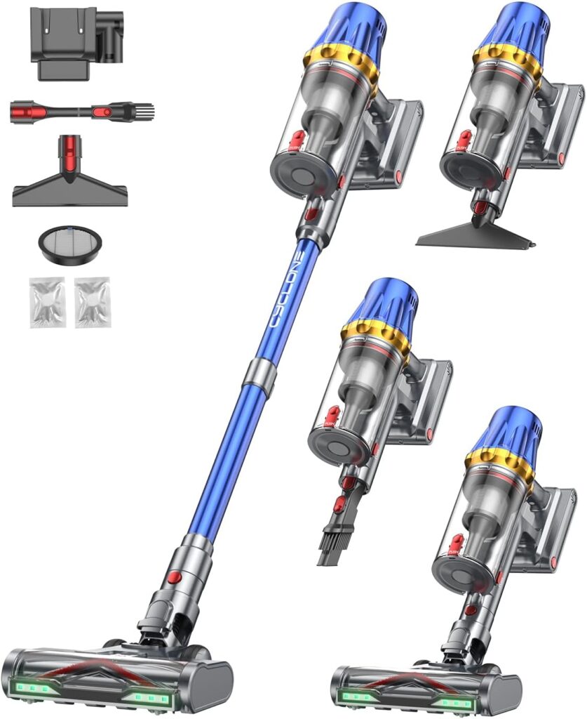 H9 Cordless Mop Vacuum Cleaner : 58Kpa, 650W, autonomie de 80 minutes pour sols et tapis