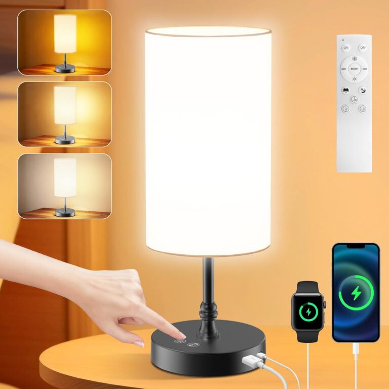 Lampe de luminothérapie 12000 Lux avec télécommande, éclairage 360° sans UV pour bureau et maison