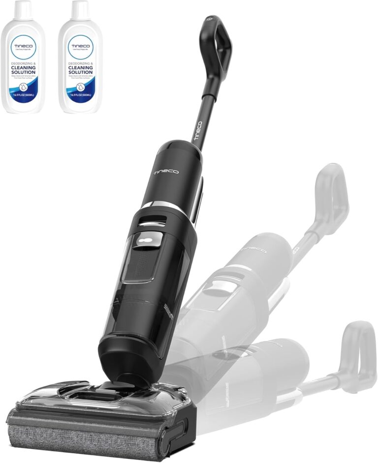 Tineco Floor One S7 Stretch : aspirateur sans fil avec autonomie de 50 minutes et nettoyage automatique.
