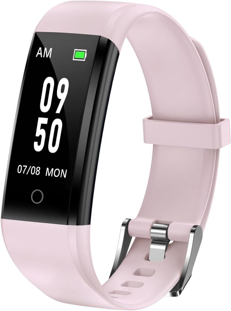 Montre podomètre GRV étanche IP68 : un bracelet sportif simple pour le suivi des pas et calories.