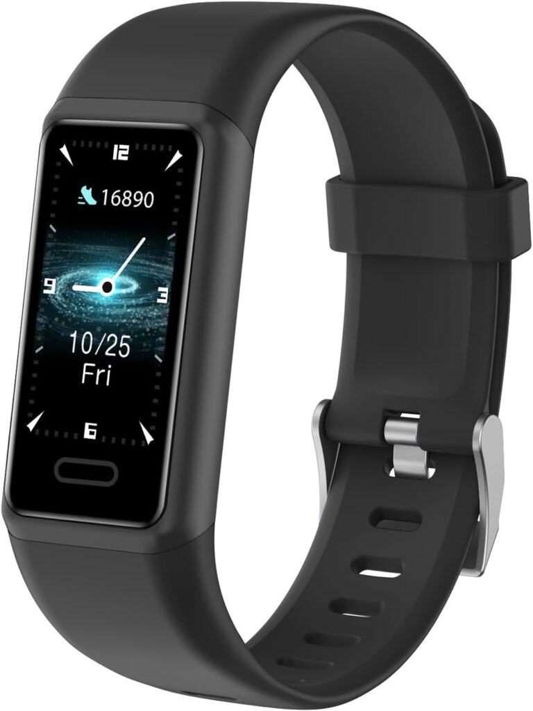 Cloudpoem Smart Bracelet : montre connectée IP68 avec podomètre et surveillance cardiaque.