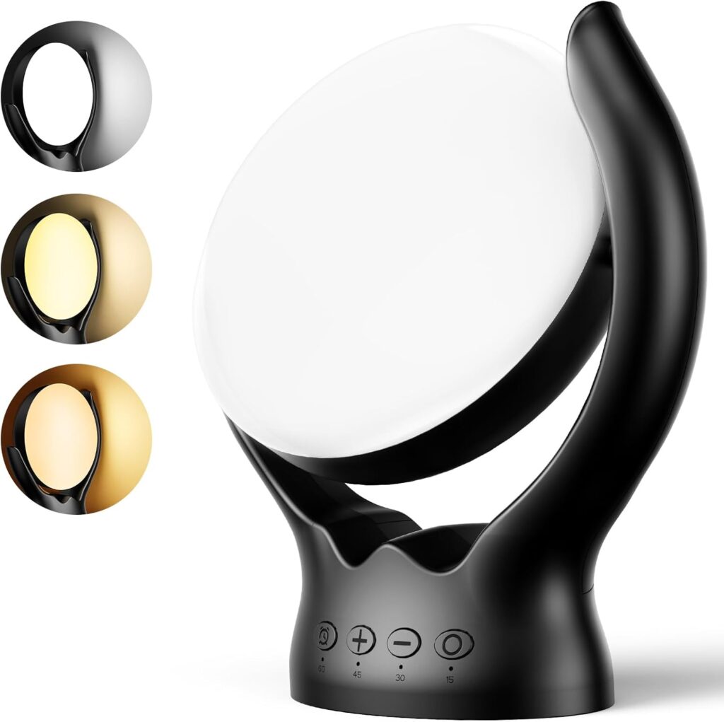 Lampe de luminothérapie Daylight : 10000 Lux, 3 températures, 5 intensités, 4 minuteries.
