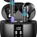 Casque sans fil Bluetooth 5.4 avec réduction de bruit et étanchéité IP7 pour le sport et le travail.