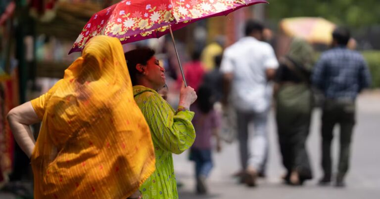 Delhi met en place des mesures d’hydratation face à la canicule : baignoires d’immersion et cloches d’hydratation.