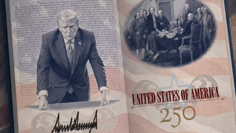 Donald Trump présente un passeport américain en édition limitée pour le 250e anniversaire des États-Unis