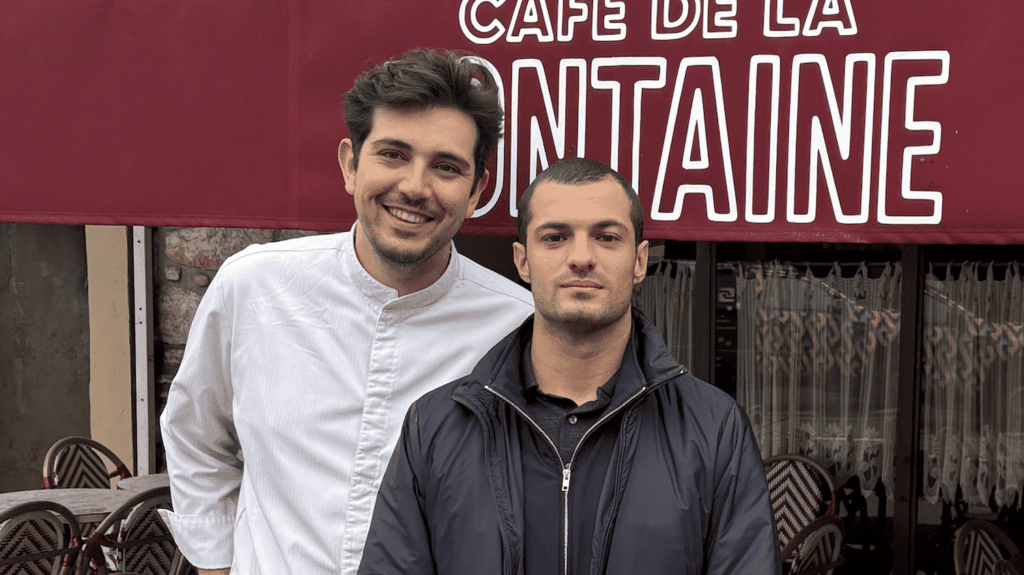 Emmanuel Pilon, chef étoilé, découvre le Café de la Fontaine à La Turbie
