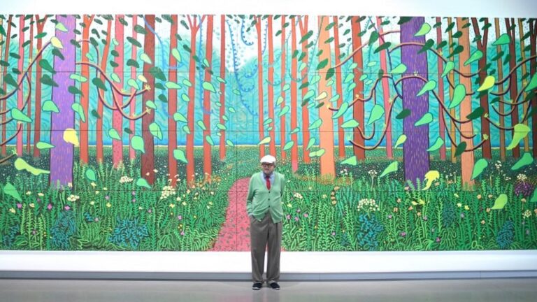 David Hockney décédé : cinq œuvres emblématiques du peintre britannique en couleur