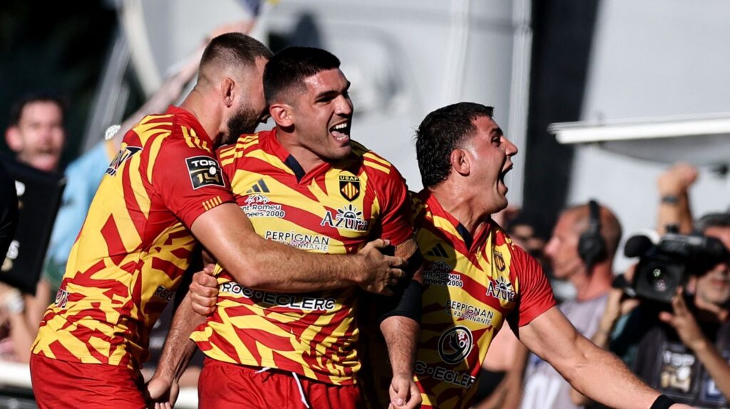 Perpignan conserve sa place en Top 14 après sa victoire contre Provence Rugby en barrage.