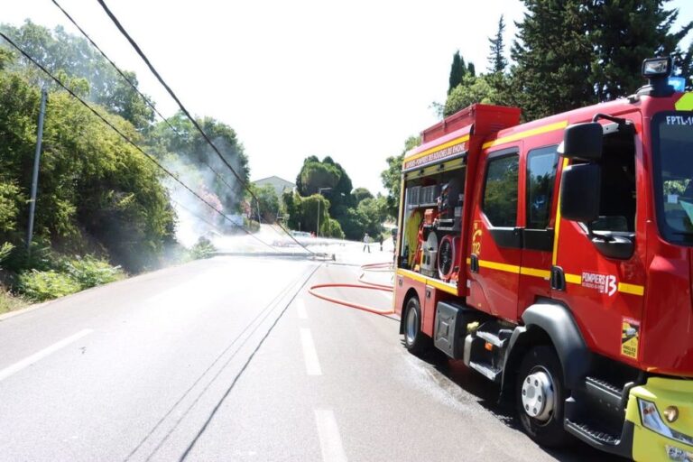 Un homme en trottinette meurt percuté par une voiture, un incendie se déclare dans la végétation.