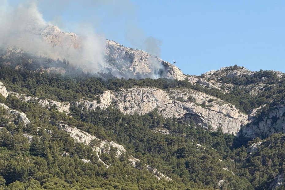 Incendie dans le massif de Marseilleveyre : 4000 m² de végétation détruits.