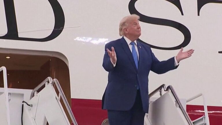 Donald Trump dévoile le nouvel Air Force One offert par le Qatar à la Maison Blanche