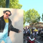Hommage à Coluche : plus d&rsquo;un millier de motards participent à la cérémonie.
