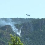 Incendie dans l’Aveyron : des pompiers du Gard en mission de secours sur place.