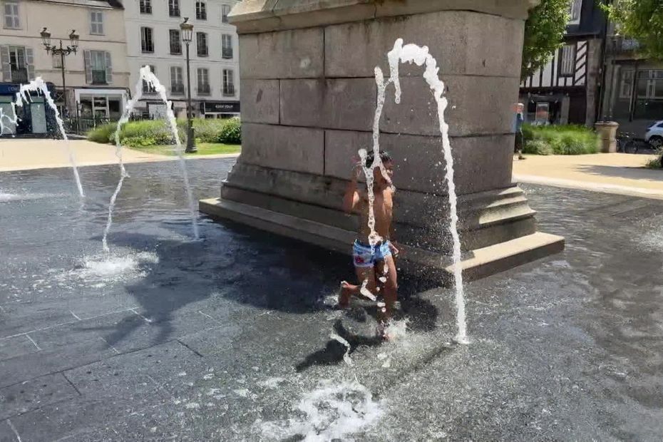Vannes enregistre des températures record lors de la canicule en Bretagne.