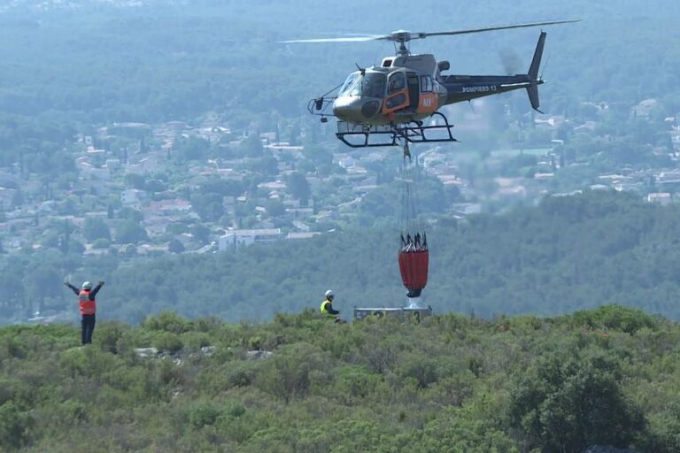 Canicule : les pompiers des Bouches-du-Rhône renforcent leur riposte aérienne contre les incendies.