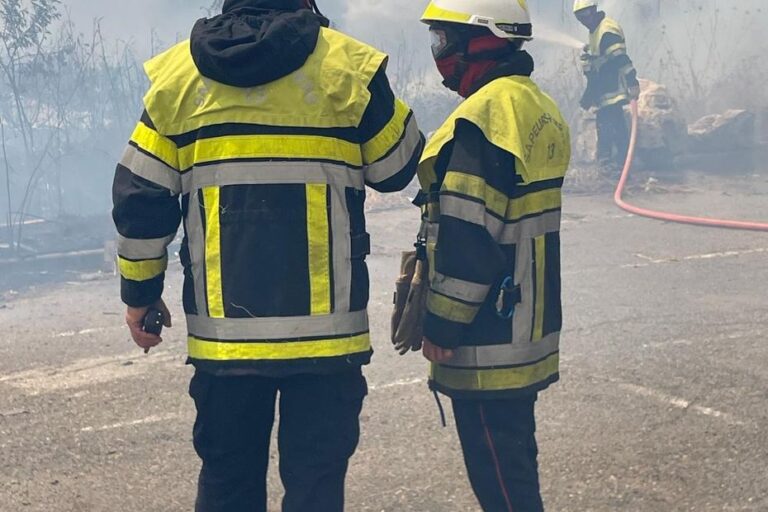 Canicule : 91 pompiers mobilisés pour un feu dans une zone commerciale, 5 hectares touchés