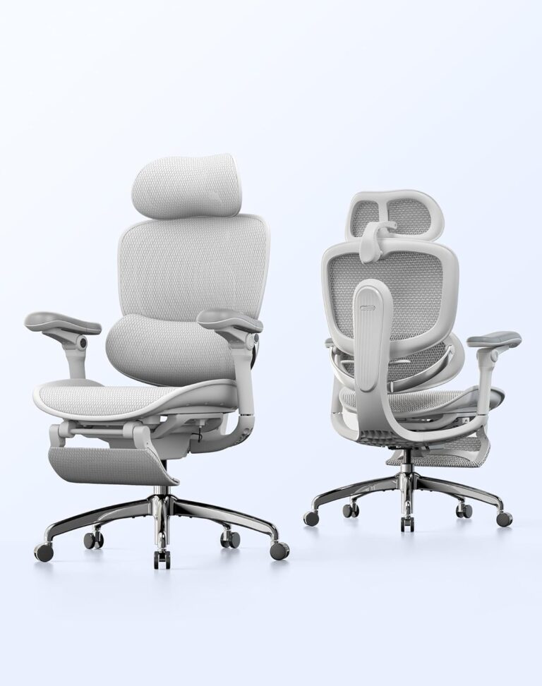 SIHOO Doro C300 V2 : Chaise de bureau ergonomique avec soutien lombaire et repose-pieds ajustable