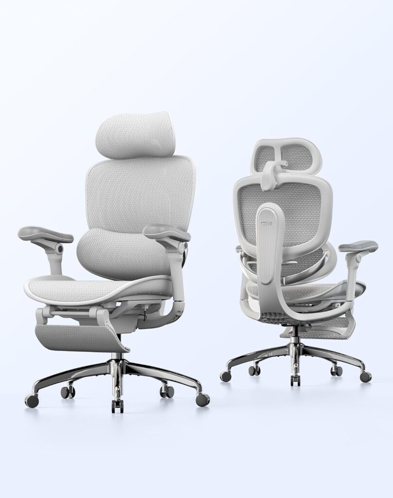 SIHOO Doro C300 V2 : Chaise de bureau ergonomique avec soutien lombaire et repose-pieds ajustable