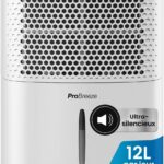 Pro Breeze Déshumidificateur Silencieux 12L/Jour avec Réservoir de 1,8L et Drainage Continu