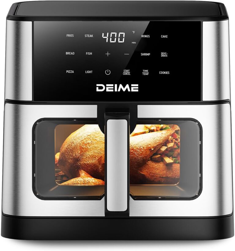 DEIME 10L Air Fryer 1800W : Capacité large et 10 modes de cuisson disponibles