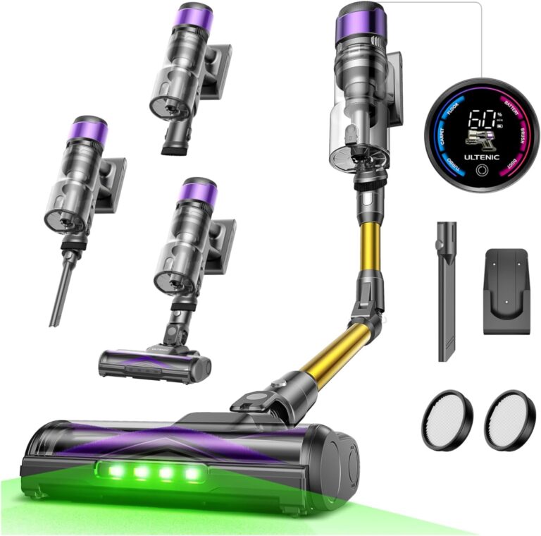 Ultenic lance un aspirateur sans fil à 55 kPa, équipé d’un filtre HEPA H13 pour allergènes.