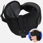 Sarisun : Oreiller de voyage avec masque et support pour cou, conçu pour les trajets en avion.