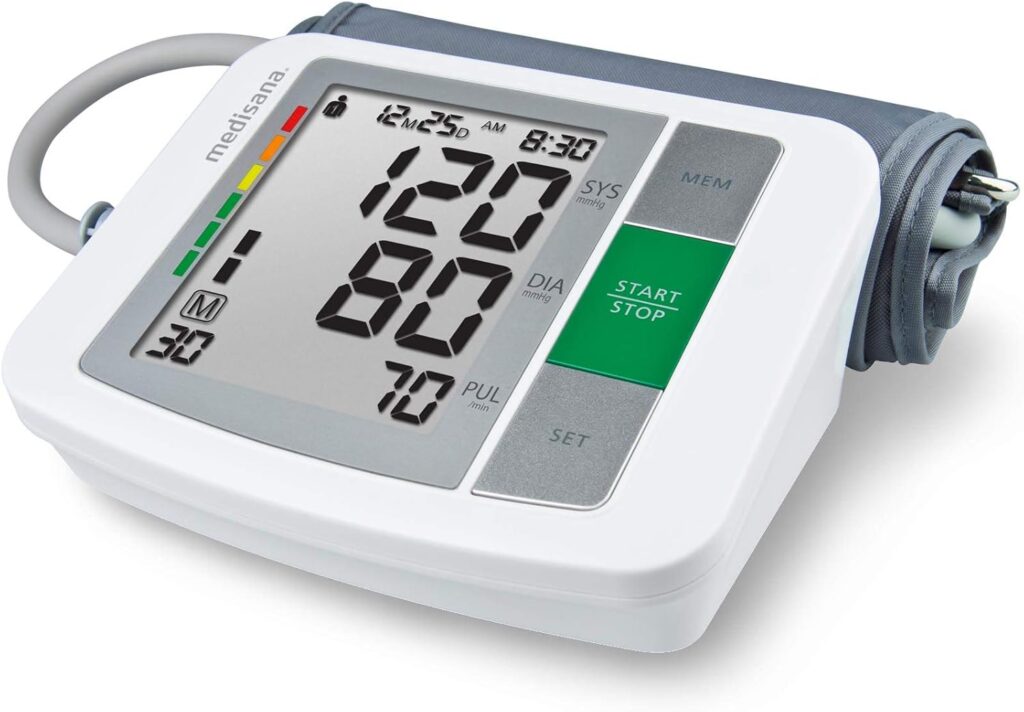 Medisana BU 510 : Moniteur de tension artérielle avec fonction de mémoire et échelle de circulation.