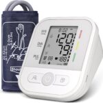 Moniteur de pression artérielle avec affichage LCD et fonctions de rappel d’arythmie pour adultes.