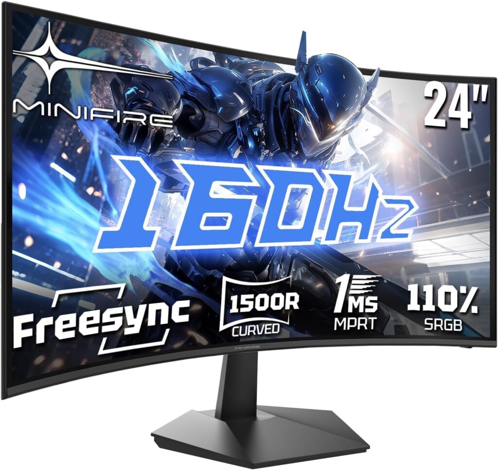 Minifire présente un écran de jeu de 24 pouces 160Hz avec résolution FHD et Adaptive Sync.