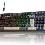 RK ROYAL KLUDGE R98 Pro : un clavier mécanique AZERTY 96% avec rétroéclairage RGB et structure en gasket.