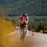 Joseph Baghioni représente la France au championnat international de triathlon.