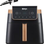 Ninja Air Fryer MAX PRO 6.2L : Friteuse sans huile avec panier lave-vaisselle et tongs inclus