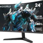 KOORUI lance un moniteur de jeu PC incurvé de 24 pouces avec 180Hz et 1ms de réactivité.
