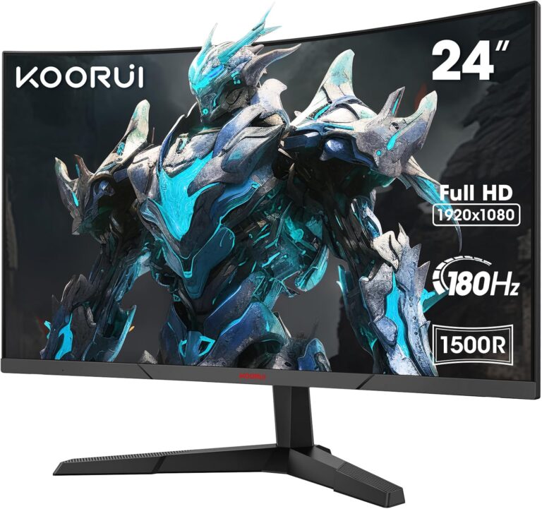 KOORUI lance un moniteur de jeu PC incurvé de 24 pouces avec 180Hz et 1ms de réactivité.