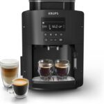 KRUPS YY8135FD : Machine à café avec mousseur, pour deux tasses d’Espresso simultanément.