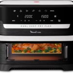 Moulinex Easy Fry Dual Flex : Friteuse à air 9L pour 8 personnes avec programmes intuitifs.