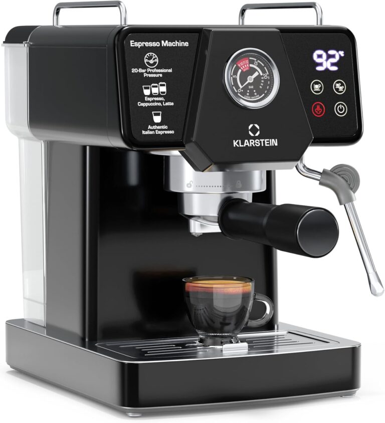 Klarstein Libeica : Machine à café 19 bars et 1,8 L au design en acier inoxydable